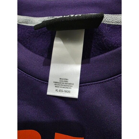 NBA Unisex Youth Sz XL 18/20 Phoenix Suns Long Sleeve Sweatshirt Purple Black - Picture 5 of 7